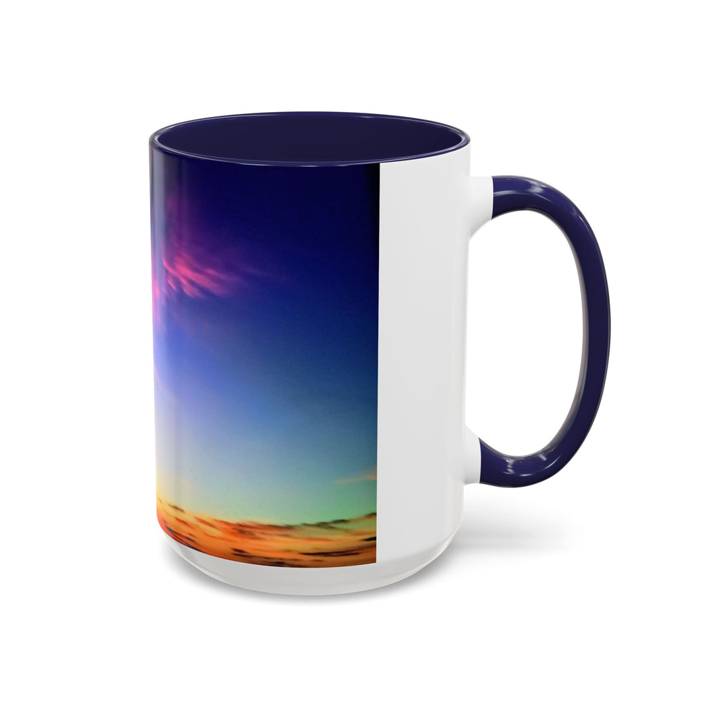 Sunrise in Ocean Grove Accent Coffee Mug — Scenic Morning Beach Ceramic Mug (11/15oz)